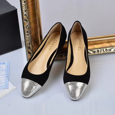 CHANEL Shallow mouth flat shoes Women--002